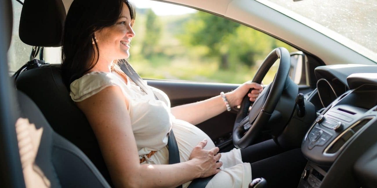 pregnant woman driving