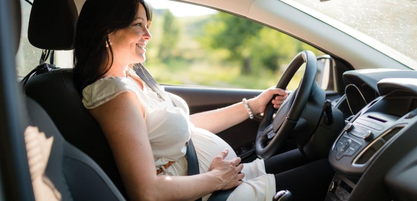 pregnant woman driving