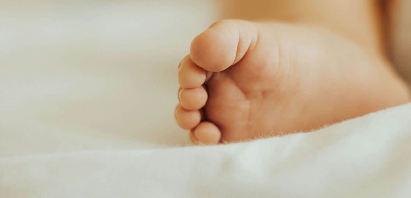 a baby's foot