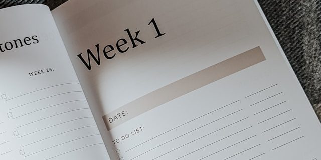 planning weeks